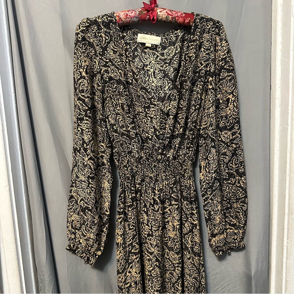 Natalie Martin Maxi Dress Cinched Waist
